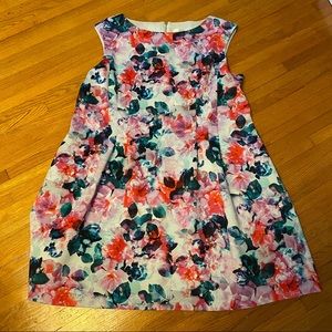 Eliza J pink floral dress 22W